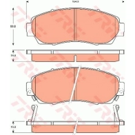 Тормозные колодки дисковые, комплект TRW 0L7S Z14 3322937306343 Honda CR-V 3 (RE) Кроссовер 2.0 i VTEC 4WD (RE5. RE2) 150 л.с. 2006 – 2012 GDB7727