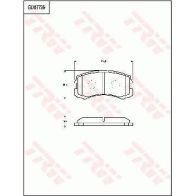 Тормозные колодки дисковые, комплект TRW 5 JQHO GDB7739 3322937306466 Mitsubishi Lancer 9 (CS3A) Седан 1.6 (CS3A) 98 л.с. 2003 – 2013