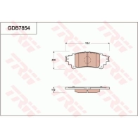 Тормозные колодки дисковые, комплект TRW GDB7854 1216937543 3322937307609 69SL EK3