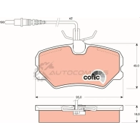 Тормозные колодки, комплект TRW Peugeot 405 gdb793 212 09 21210