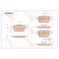 Тормозные колодки дисковые, комплект TRW Audi A4 Allroad (B9) 5 2015 – 2020 GDB8067 GAU SB