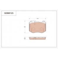 Тормозные колодки дисковые, комплект TRW 1 1CVB Mercedes GLC GDB8123