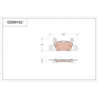 Тормозные колодки дисковые, комплект TRW Porsche 911 (991) 5 Кабриолет 3.0 Carrera 370 л.с. 2015 – 2025 GDB8162 ALRO LH