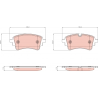 Тормозные колодки дисковые, комплект TRW DOH LN GDB8372 Audi A6 Allroad (C8) 5 2018 – 2024