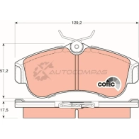 Тормозные колодки, комплект TRW SLANB 21 546 gdb848 Nissan Primera (P11) 2 Седан