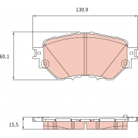 Тормозные колодки дисковые, комплект TRW 3EC 20UI Mazda 3 GDB8960AT