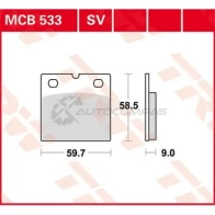 Тормозные колодки, комплект TRW 3322937089819 1543745 0 WR85D mcb533