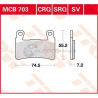 Тормозные колодки, комплект TRW 3322937222964 mcb703 1423467487 6 YNVJT0