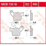 Тормозные колодки, комплект TRW 1423467528 mcb730si 3322937292547 WCGUW WM