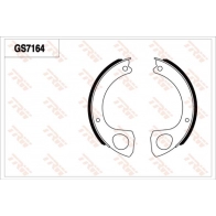Барабанные колодки TRW GS7164 1423470586 BAH 43