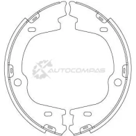 Колодки ручника TRW 1530380 gs8003 3322938188061 9G BWY - Изображение 2