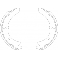 Барабанные тормозные колодки ручника TRW 1423470572 3W W5C GS7117