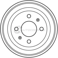 Тормозной барабан TRW 3322937074983 6Y7 F02E 1522792 db4013 - Изображение 2