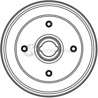 Тормозной барабан TRW 3322937075034 db4018 AG 2WL2Q 1522797 - Изображение 2