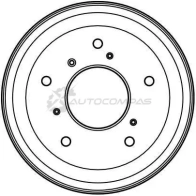 Тормозной барабан TRW 3322937075171 O8 ND7OJ 1522815 db4036 - Изображение 2