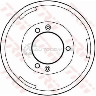 Тормозной барабан TRW 1522818 ZXT HY db4039 3322937075201