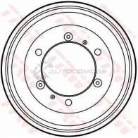 Тормозной барабан TRW db4052 1522830 3322937132201 GV 7BJU