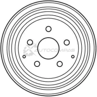 Тормозной барабан TRW 1522831 J2R5CM F 3322937075300 db4053 - Изображение 2