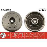 Тормозной барабан TRW 3322937134519 1522843 NFA 84 db4067b