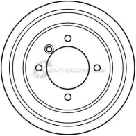 Тормозной барабан TRW 1522876 3322937075676 F2 DWC8J db4103 - Изображение 2