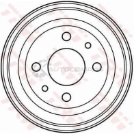 Тормозной барабан TRW 3322937200313 db4104 1423470439 A5W L3H