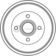 Тормозной барабан TRW 1522895 XI KWCO 3322937075812 db4123 - Изображение 2