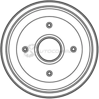 Тормозной барабан TRW db4128 1522902 3322937075850 W0QOS NU - Изображение 2