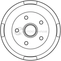 Тормозной барабан TRW db4132 3322937075881 2TWYGR L 1522907 - Изображение 2