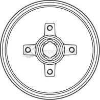 Тормозной барабан TRW db4134br 3322938008673 L 75LWFC 1522911 - Изображение 2