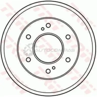 Тормозной барабан TRW 3322937146178 0 YD4J db4140 1522916