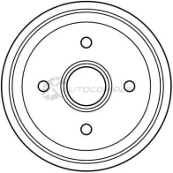 Тормозной барабан TRW 3322937207398 db4159 1522931 KZ 8W7 - Изображение 2