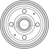 Тормозной барабан TRW 3322937210909 1522964 db4194 J X83DT - Изображение 2