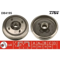 Тормозной барабан TRW db4195 1522966 B02A5 JY 3322937210879 - Изображение 1
