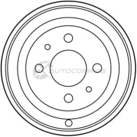 Тормозной барабан TRW 3322937205004 GC 05NY db4201 1522973 - Изображение 2