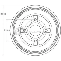 Тормозной барабан TRW 3322938139322 db4214mr 1522986 PQ0 4MKX - Изображение 2