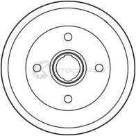 Тормозной барабан TRW 3322937241262 U ZE2D 1522997 db4224 - Изображение 2