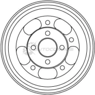 Тормозной барабан TRW db4231 3322937241330 FX1J TW 1523004 - Изображение 2
