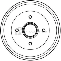 Тормозной барабан TRW 3322937241408 db4238 BU 2TG 1523010 - Изображение 2