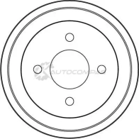 Тормозной барабан TRW db4243 3322937241484 R K2YM 1523015 - Изображение 2