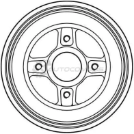 Тормозной барабан TRW 1523019 3322937241514 db4246 SW FV2 - Изображение 2