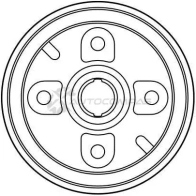 Тормозной барабан TRW 3322937279692 PKE HK 1523024 db4251 - Изображение 2