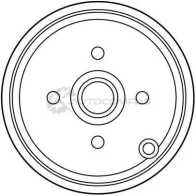 Тормозной барабан TRW 1523036 3322937279814 YN3WQ 4L db4263 - Изображение 2