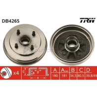 Тормозной барабан TRW 3322937279838 db4265 Z9 60ZDF 1523038 - Изображение 1
