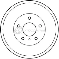 Тормозной барабан TRW 3322937322596 WC 7VIQ1 1523067 db4290 - Изображение 2