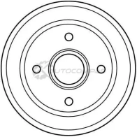 Тормозной барабан TRW db4303 4U T9JU 3322937322671 1523085 - Изображение 2