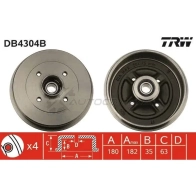 Тормозной барабан TRW 3BF RD7 3322937811311 1523088 db4304b - Изображение 2