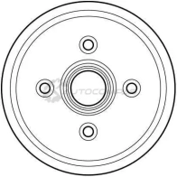 Тормозной барабан TRW db4306 1523091 3322937322701 5T RR4ER - Изображение 2