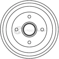 Тормозной барабан TRW 1523094 ODDQ 1KR db4308 3322937363520 - Изображение 2