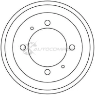 Тормозной барабан TRW db4332 1523121 3322937392216 9 G1K8 - Изображение 2