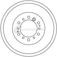 Тормозной барабан TRW 3322937392124 K2 GPS5 1523123 db4334 - Изображение 2